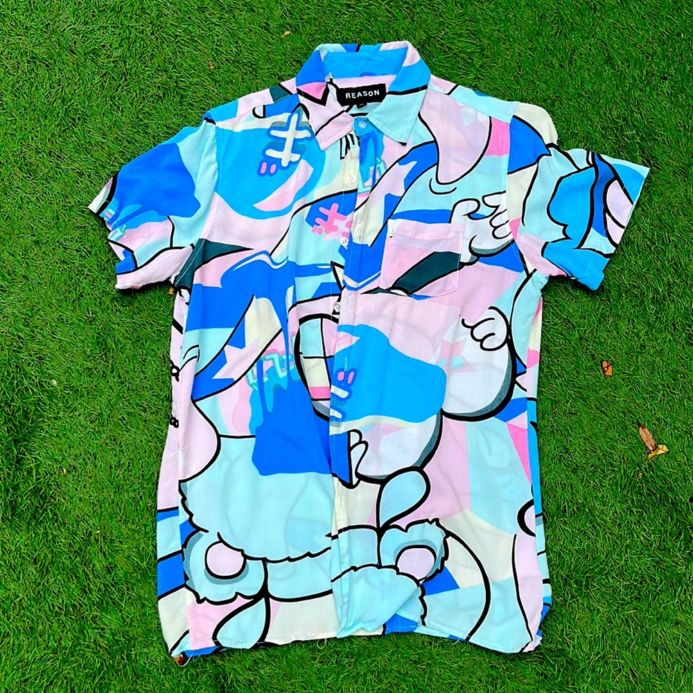 Reason Short sleeve button down shirt